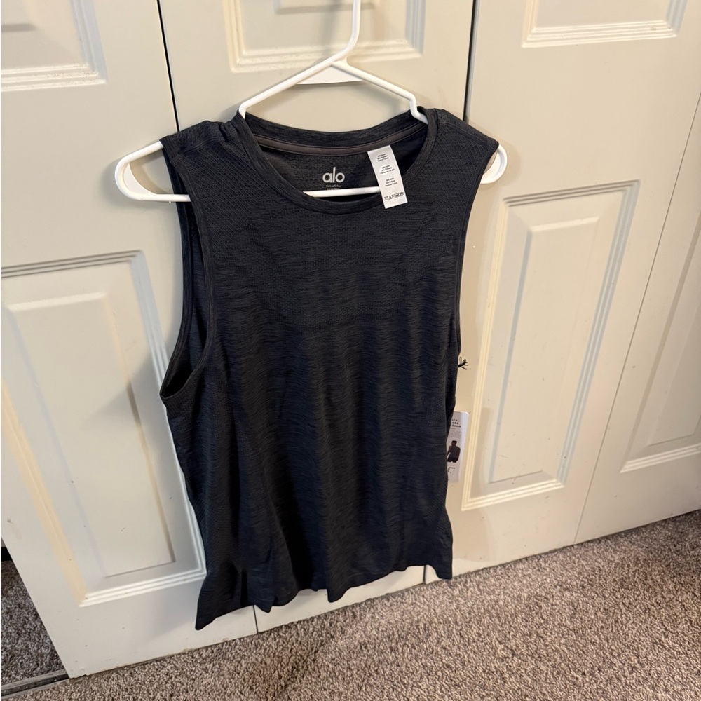ALO Yoga Dark Gray Tank Top